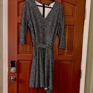 Knit Lena Dress - Animal Jacquard